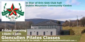 Glencullen Pilates Star of Erin GAA Club Hall Diublin Mountain Community Centre v1